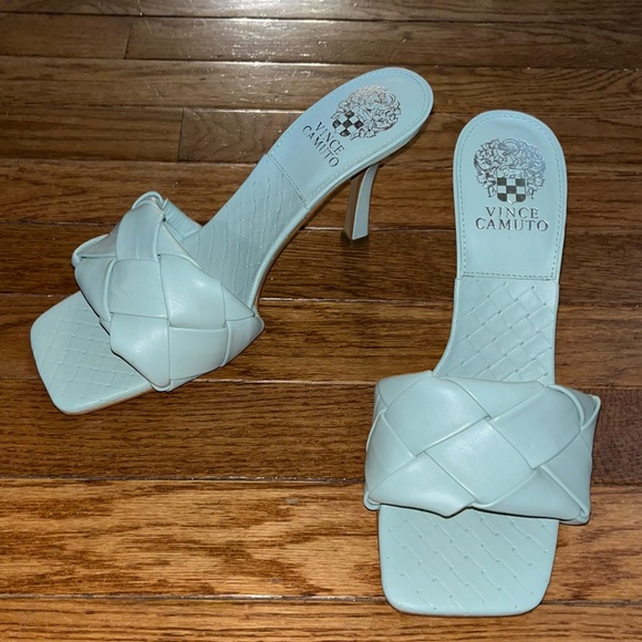 Vince Camuto Cool Mint Brelanie Braided Strap Sandals Women’s Size 8 - Picture 5 of 7